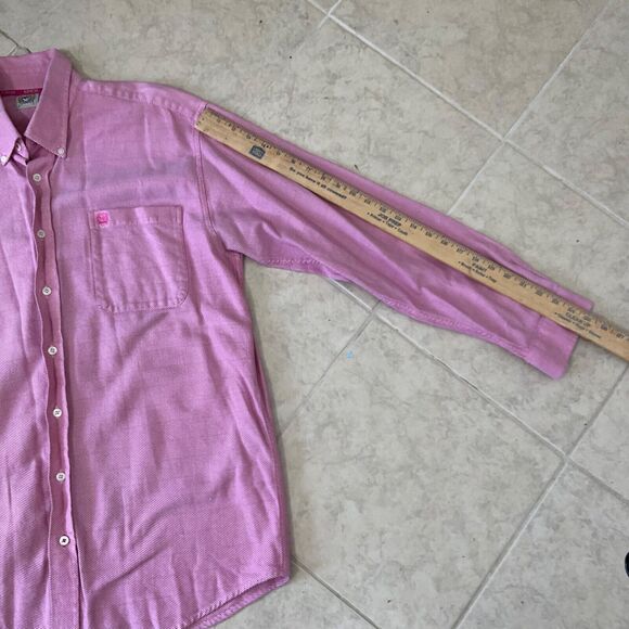 Cinch Logo Rodeo Western Cowboy Shirt  Men’s L Pink Button Down Long Sleeve - Picture 8 of 11